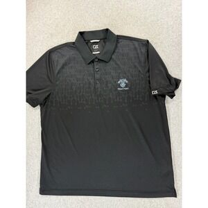 Army Black Knights West Point Stitched Logo Campus Polo Shirt (Men's XL) Black